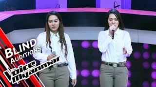 Twins Star - Te Ar Moe (Htun Eaindra Bo) | Blind Audition - The Voice Myanmar 2019