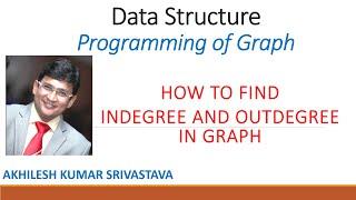 How to find Indegree and OutDegree of a Graph (In Hindi) :: Program using C++ STL