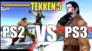 Tekken 5 DR PS2 vs PS3 Difference All stages Comparison and OST