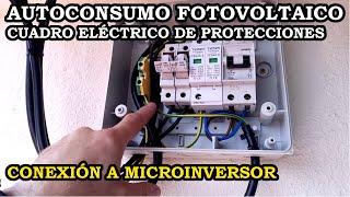 Cuadro Eléctrico de Protección. Instalación Fotovoltaica de Autoconsumo con Microinversor. 290