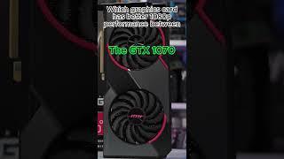 Which graphics card has better 1080p performance between the GTX 1070 and the RX 580