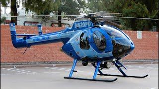 MD-520N NOTAR Arrival at Burbank Police & Fire Headquarters N520PD