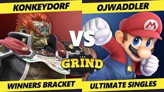 The Grind 280 - KonkeyDorf (Ganondorf) Vs. Ojwaddler (Mario) Smash Ultimate - SSBU