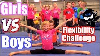 Girls vs Boys Gymnastics | Flexibility Challenge