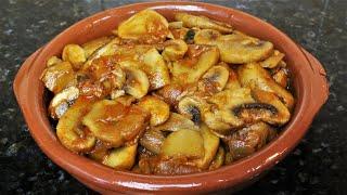 Champiñones a la andaluza - Cocina andaluza y española