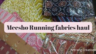 334 : Buying running materials from Meesho || Dress materials|| Antrang Creations