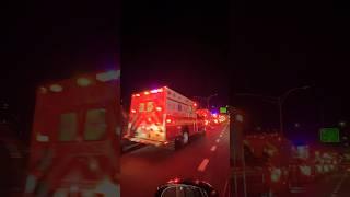 NYC highway Accident: Ambulance and FDNY working on it