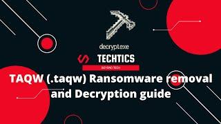 TAQW Ransomware | (.taqw) Extension | Virus Removal and Decryption Guide | STOP/DJVU Ransom