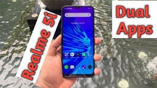 Dual apps in realme 5i , Realme 5i Clone Apps