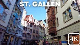 500 Year Old Houses in St. Gallen Switzerland - Walking Tour