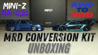 MRD RWD Conversion Kit For MINI-Z MA-020 AWD: Unboxing and Discussion