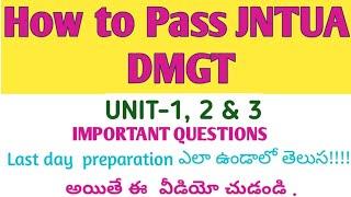 JNTUA R20 DMGT Very Important Questions | How to pass Discrete Mathematics & Graph Theory Important