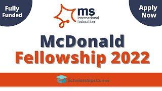 McDonald Fellowship 2022 | Fully Funded | Scholarship Corner