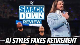 Aj Styles Fakes Retirement | WWE Smackdown (5/31/24) Review