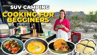 Car Camping Setup | Cooking in our 4Runner trunk | Camp Food Ideas and Tips