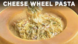 Parmesan Cheese Wheel Pasta