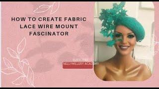 HOW TO CREATE FABRIC LACE WIRE MOUNT FASCINATOR (1)