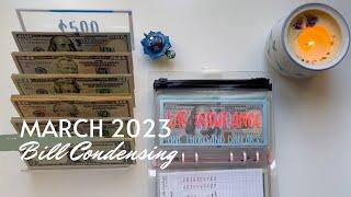 March 2023 Sinking Funds and Savings Bill Condensing | March 2023 Budget | Maria's Budgeting