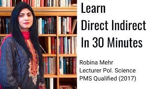 Learn Direct Indirect in just 30 minutes #CSSScreeningTest #CSSPMT #PPSC #PMS