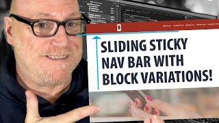 WordPress Block Theme MAGIC: Create Sticky Nav Bar with Block Variations!