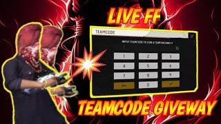 1 VS 1 TEAM CODE GIVEWAY CANDYFF IS LIVE #TRENDING #VIRAL #YOUTUBE #LIVE #FF#GAMING