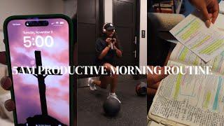 5AM CHRISTIAN GIRL MORNING ROUTINE | Romans Ch 3 + improve prayer life + Bible study hacks