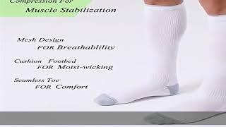 FITRELL 3 Pairs Compression Socks for Women and Men 20-30mmHg-Circulation Support Socks