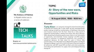 Live session of Tech Talk on "AI: The Story of the New Wave – Opportunities and Risks"