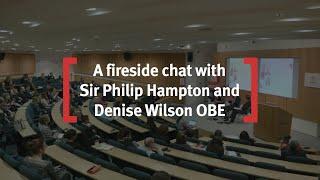 A fireside chat with Sir Philip Hampton and Denise Wilson OBE Highlights #GWLP #BayesWomen