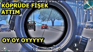 KÖPRÜDE FİŞEK ATTIM GÖREN HERKES GELDİ ! ONE MAN SQUAD PUBG MOBİLE