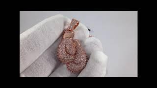 Hip Hop Jewelry | BlingJewelz.com | Rose Gold Boxing Glove Pendant