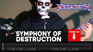 【MEGADETH】[ Symphony Of Destruction ] cover by Masuka | LESSON | GUITAR TAB