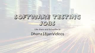 Software Testing Jobs as on 19 Oct 2022