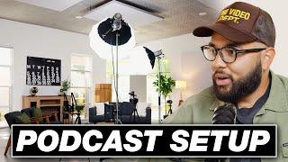 My Simple Podcast Studio Setup!  (High-Quality Video & Audio)