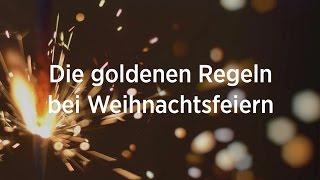 Die goldenen Regeln bei Weihnachtsfeiern