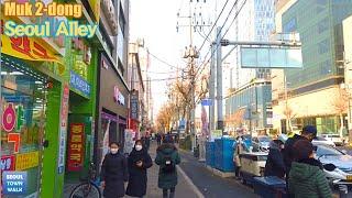 【4K】 Walk Seoul Korea - 서울 묵2동 골목 걷기 (묵동) | Muk 2-dong Alleys [중랑구2 | Jungnang-gu2] 14(2)-17