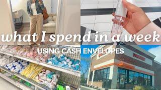 WHAT I SPEND IN A WEEK | HOW I SHOP USING THE CASH ENVELOPE SYSTEM | SPENDING VLOG | MONETS MONEY