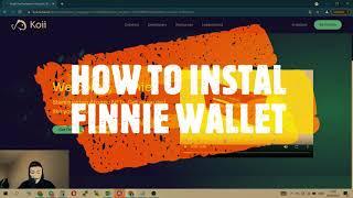 How to install finnie wallet