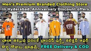 Top Multi Branded Men‘s Clothes Anniversary Discount Offers in Hyderabad, All India Delivery, COD