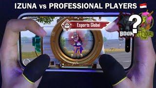 IZUNA vs INDONESIAN PRO PLAYERS!! HANDCAM iPhone 14 Pro ️ PUBG Mobile