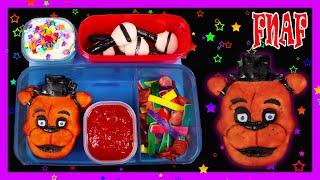 How to Make a Freddy Fazbear Custom Pizza Lunch - DIY Five Nights at Freddy's Food Art