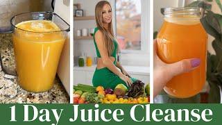 Come through a ONE DAY JUICE CLEANSE with me...(how much I drink + full recipes!)