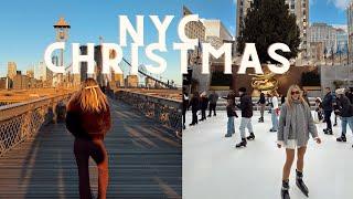 Christmas In New York! Ice Skating Rockefeller, Thanksgiving NYC, Brooklyn Bridge. New York Vlog