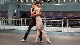 Marianela Nuñez and Thiago Soares of The Royal Ballet rehearse Winter Dreams – World Ballet Day 2018