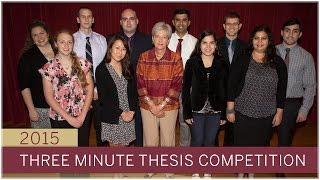 Three Minute Thesis competition