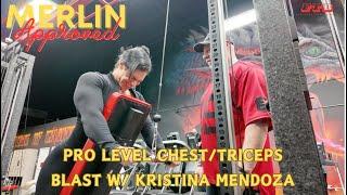 Pro level chest/triceps blast w Kristina Mendoza | Merlin Approved.