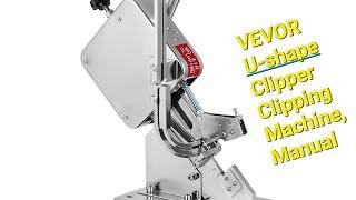 VEVOR U-shape Bag Clipper Clipping Machine, Manual Sausage Clipper, Portable Fish, Coral and more