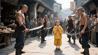 Kung fu movie! The bullied young monk turns out to be a hidden martial arts master.