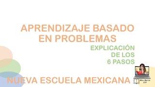 Conoce los 6 pasos del Aprendizaje basado en problemas. Mtra. Marcia ATP