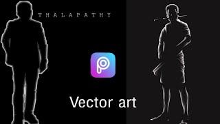 Vector art in picsart | new trending shadow art tutorial | picsart editing ew trick
